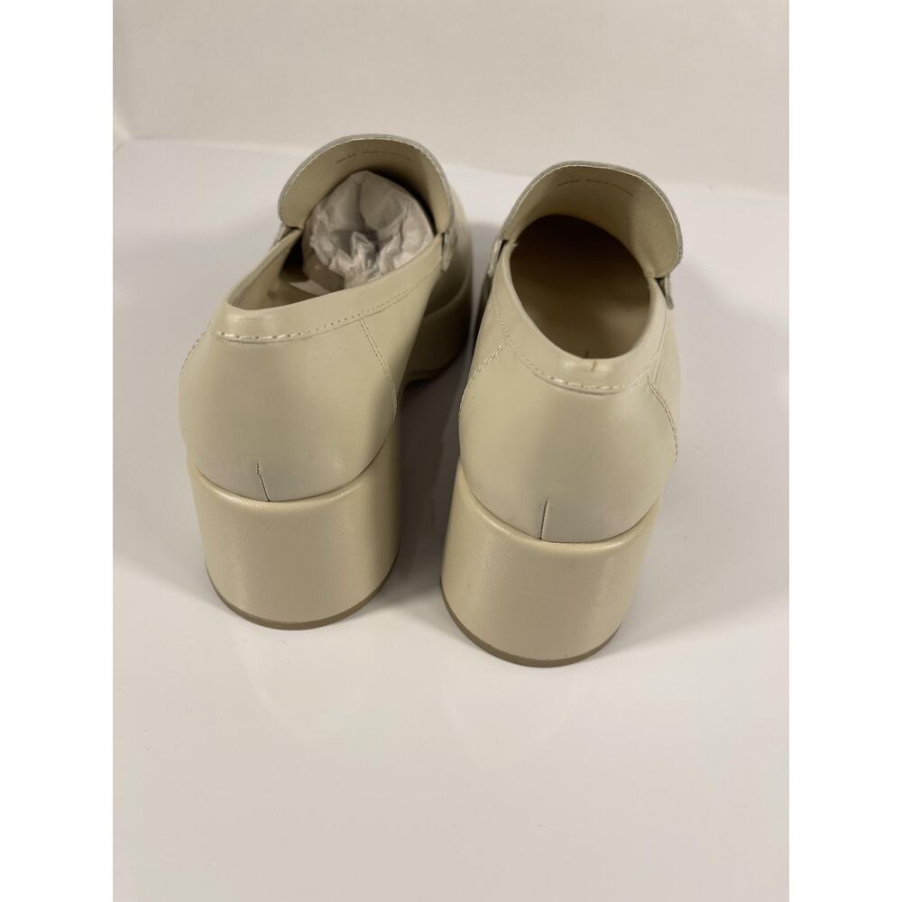 Dolce Vita Shoes Women's Size 9.5 Ivory White Platform Loafers Chunky Heel New - Picture 6 of 11